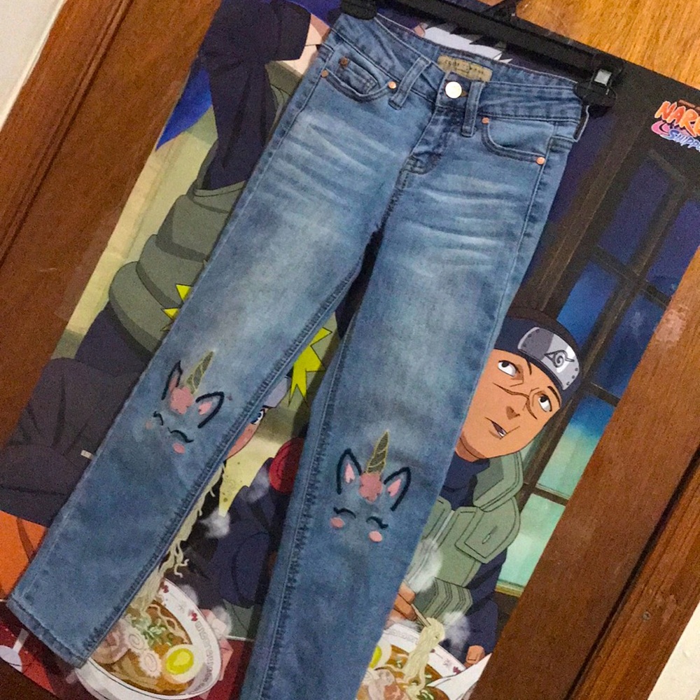 Light Blue Unicorn Jeans, S:7